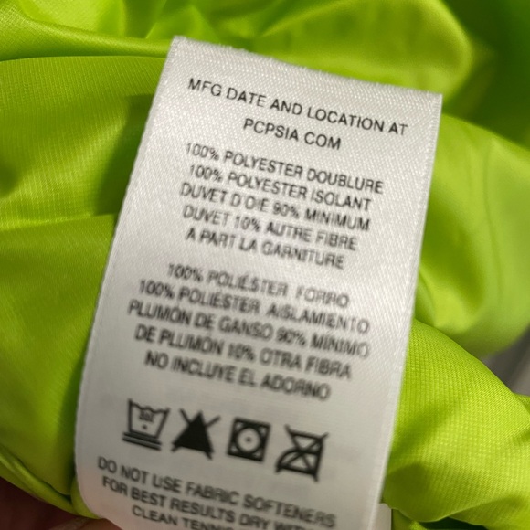 NWOT Men’s Patagonia down jacket size L dark turquoise - Picture 7 of 8